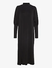 My Essential Wardrobe - ElleMW Puff Long Dress - vidutinio ilgio suknelės - black - 0