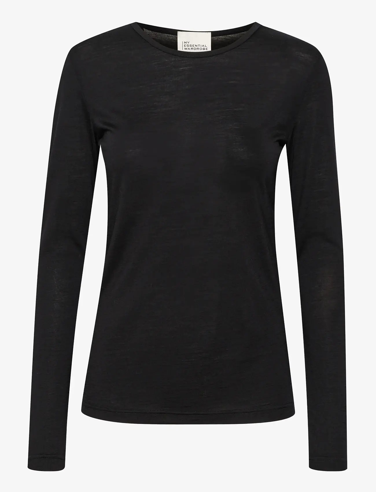 My Essential Wardrobe - 10 THE ONECK LONG SLEEVE - långärmade toppar - black - 1