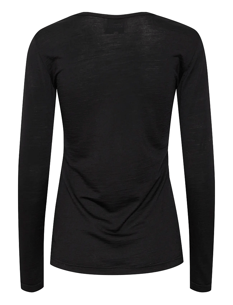 My Essential Wardrobe - 10 THE ONECK LONG SLEEVE - langærmede toppe - black - 2