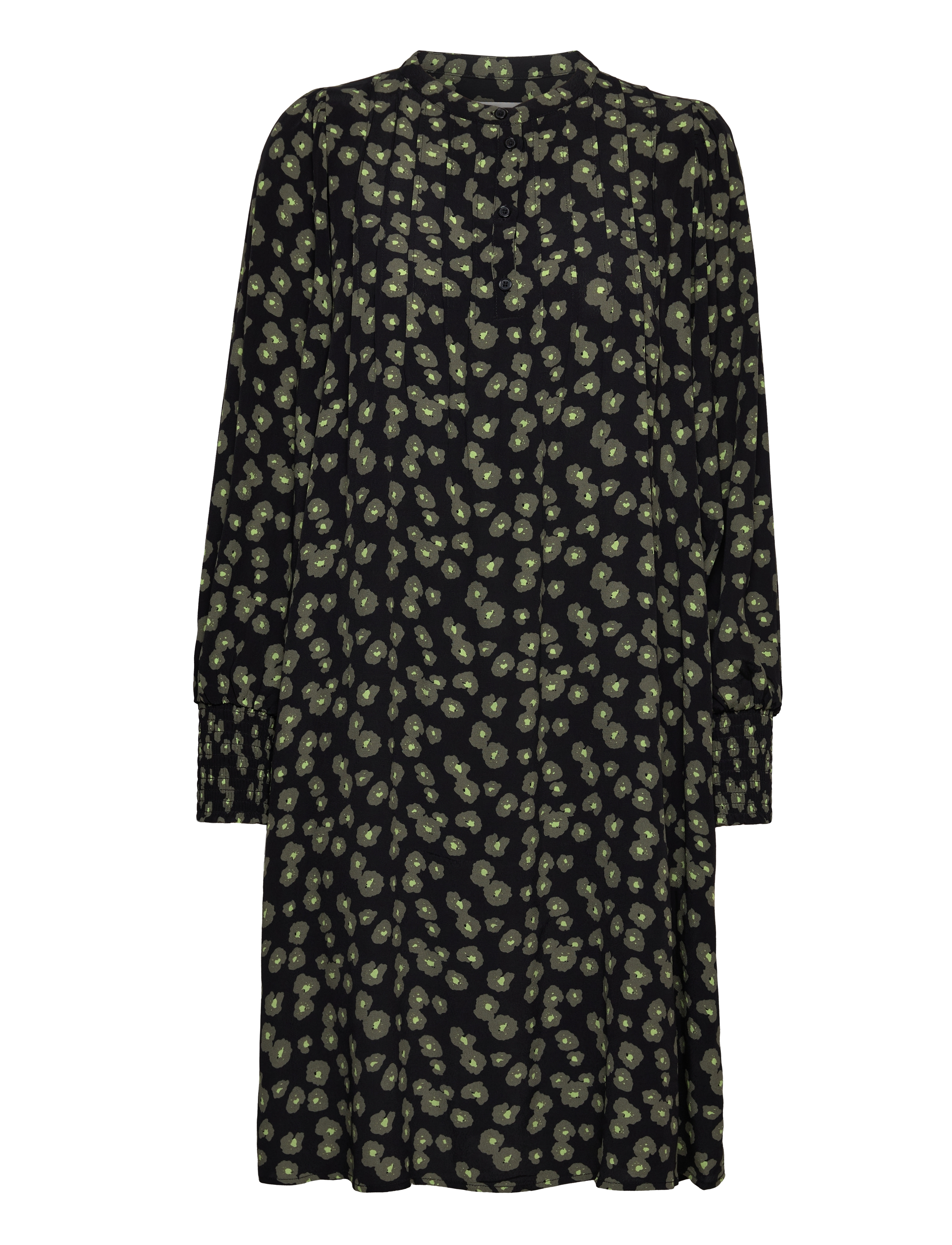 My Essential Wardrobe MerleMW Dress - Kleidid - DUSTY OLIVE PRINT / black