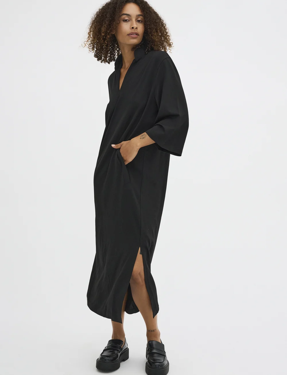 My Essential Wardrobe - LanaMW Long Dress - hverdags stil - black - 0