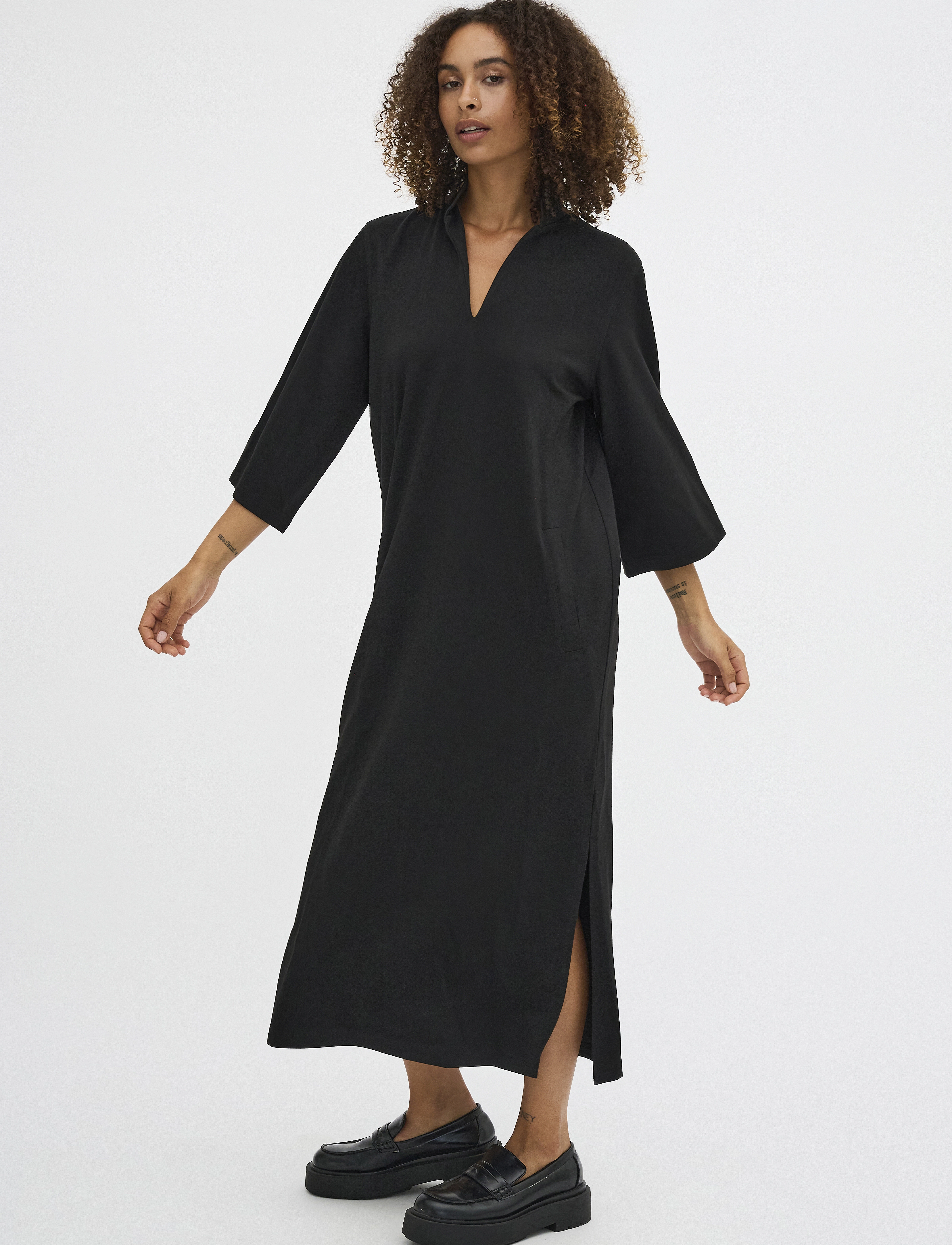 My Essential Wardrobe - LanaMW Long Dress - kvinder - black - 5