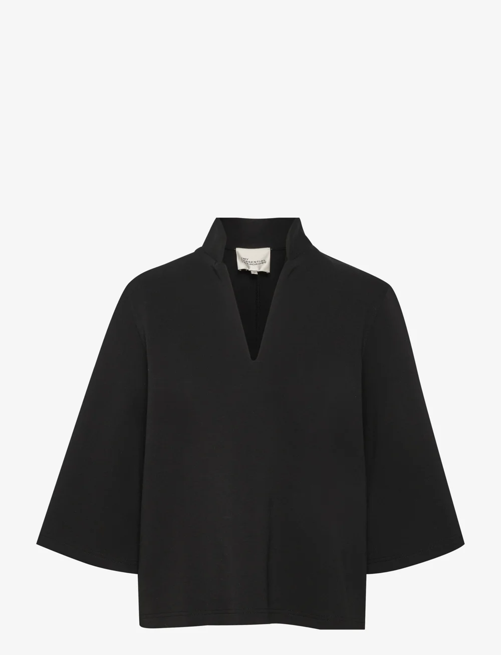 My Essential Wardrobe - LanaMW Boxy Blouse - langærmede bluser - black - 1