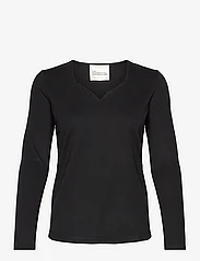 My Essential Wardrobe - LanaMW Blouse - pitkähihaiset puserot - black - 0