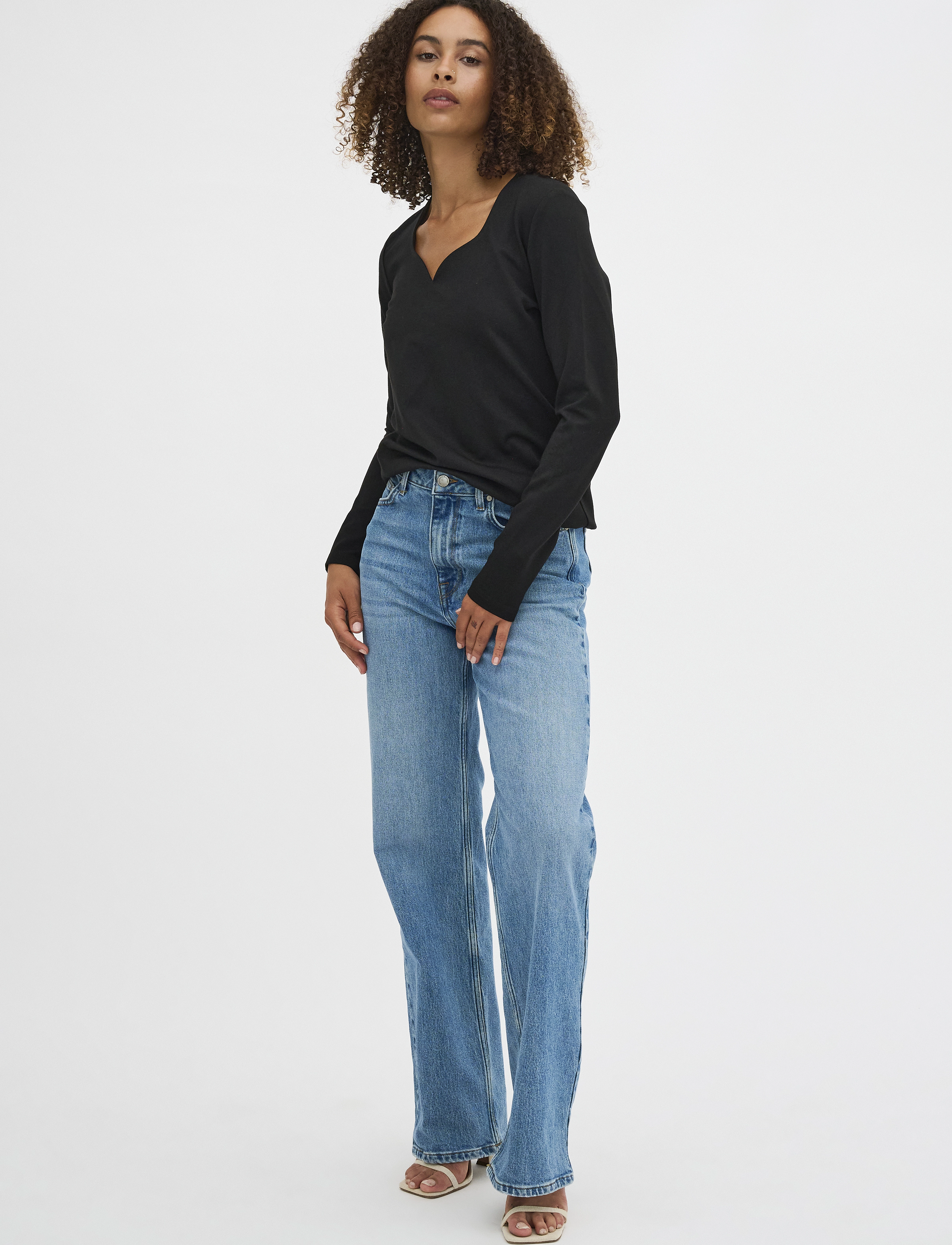 My Essential Wardrobe - LanaMW Blouse - langärmlige blusen - black - 3