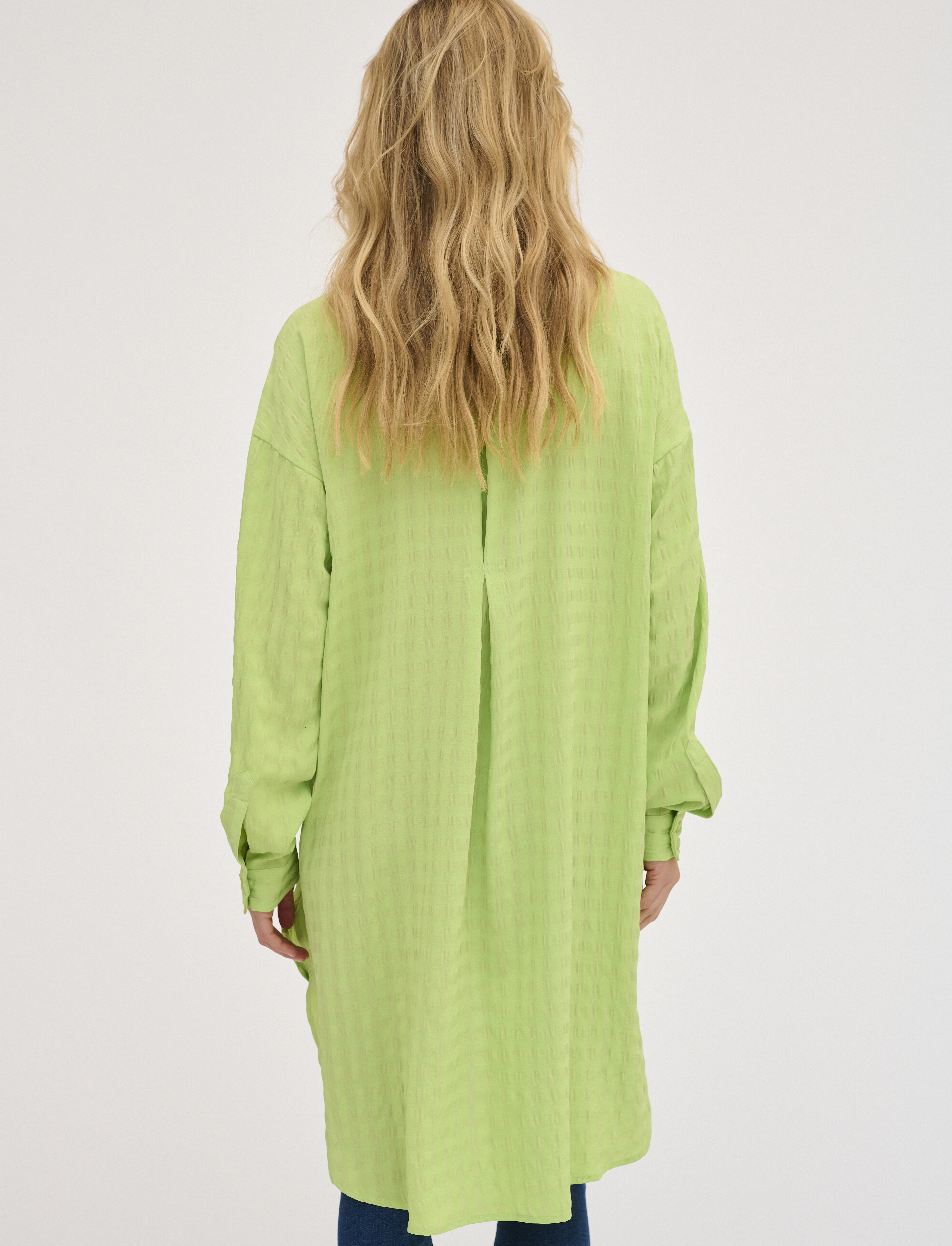 My Essential Wardrobe - HalnaMW Boxy Shirt - langærmede skjorter - sap green - 4