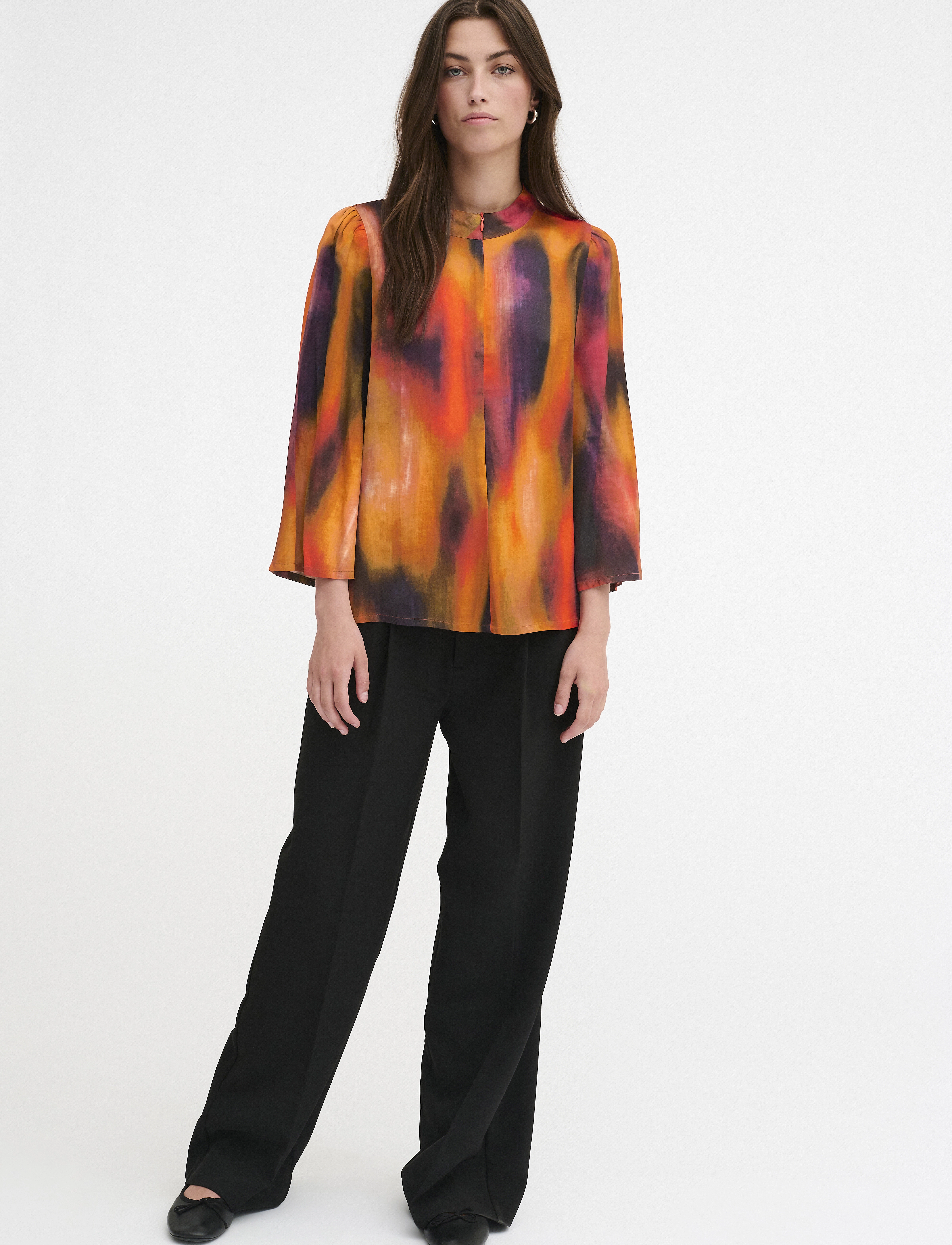 My Essential Wardrobe - MariaMW Blouse - langärmlige blusen - cherry tomato aop - 3