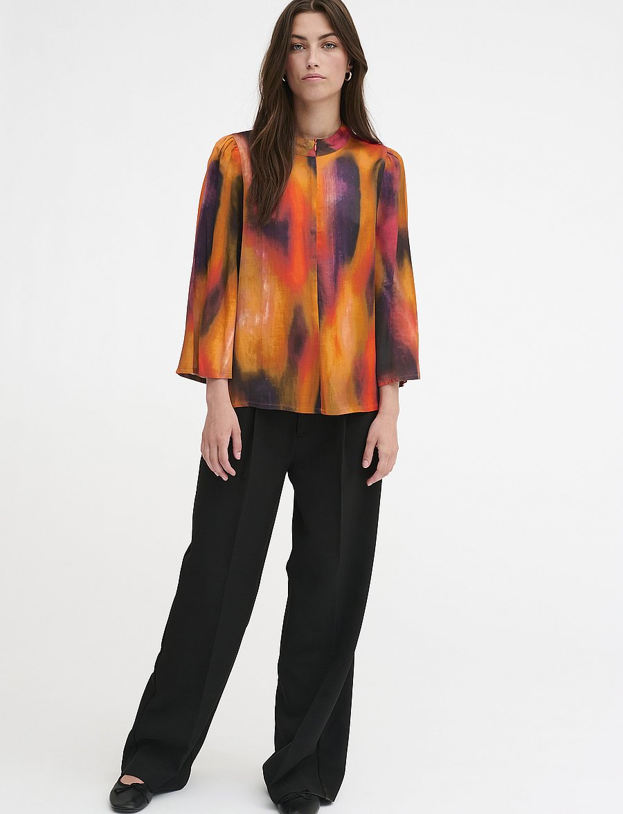 My Essential Wardrobe - MariaMW Blouse - langærmede bluser - cherry tomato aop - 3