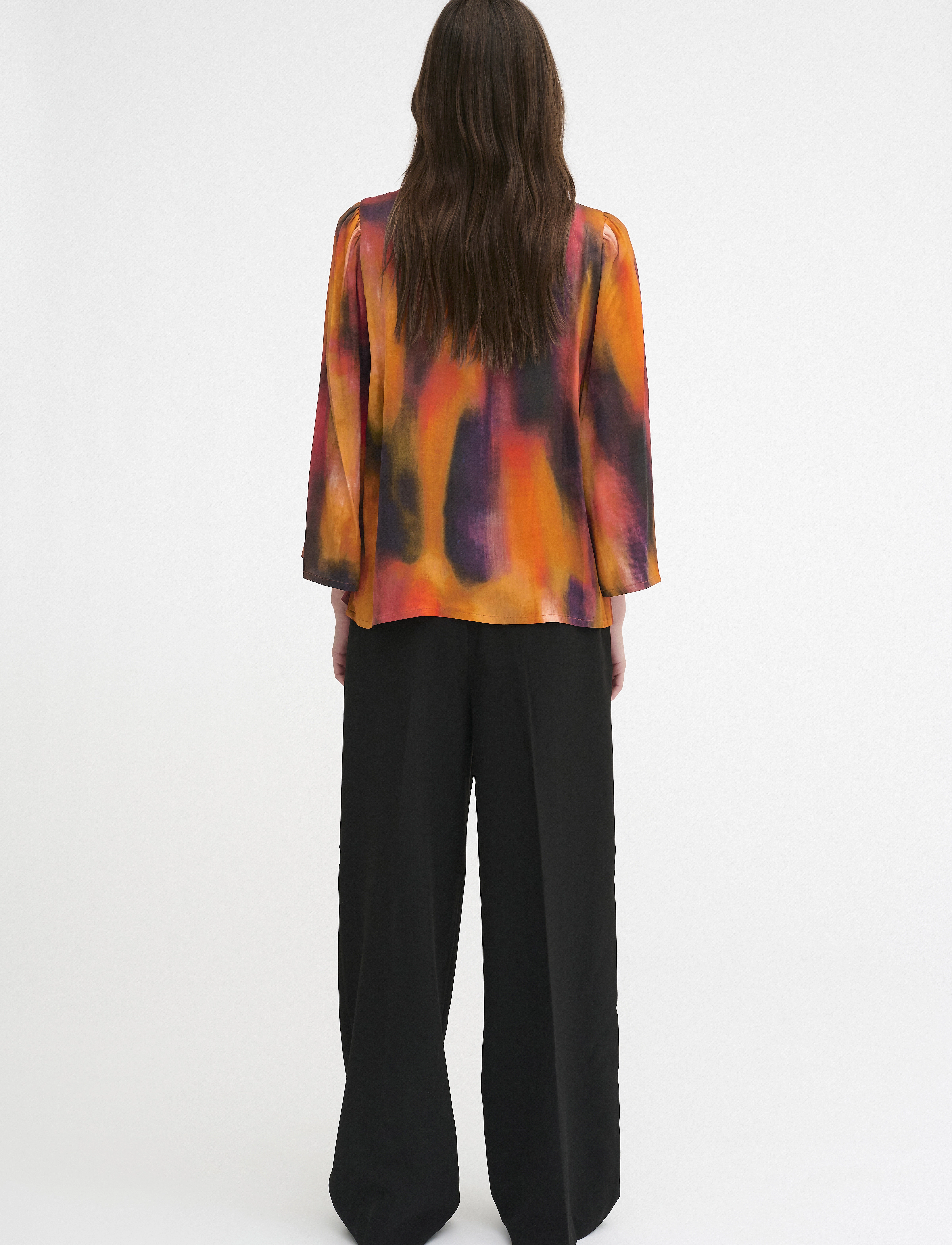 My Essential Wardrobe - MariaMW Blouse - langärmlige blusen - cherry tomato aop - 4