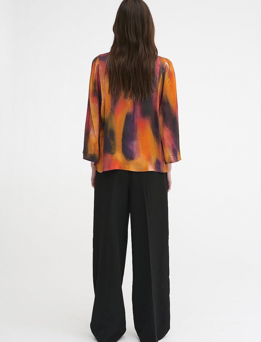 My Essential Wardrobe - MariaMW Blouse - langærmede bluser - cherry tomato aop - 4