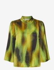 My Essential Wardrobe - MariaMW Blouse - langermede bluser - kelp forest green aop - 0