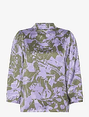 My Essential Wardrobe - MariaMW Blouse - langermede bluser - languid lavender print - 0