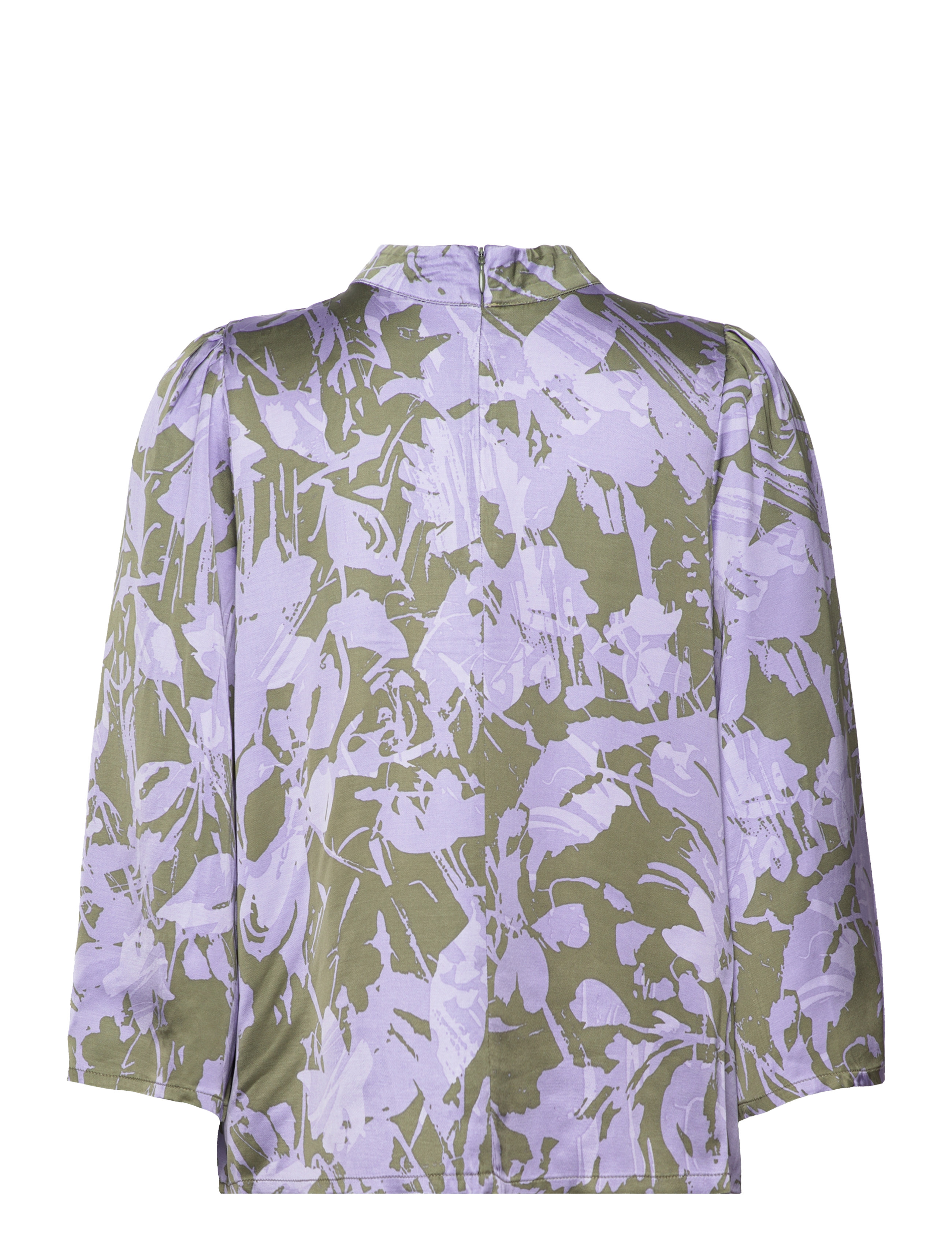 My Essential Wardrobe - MariaMW Blouse - långärmade blusar - languid lavender print - 1