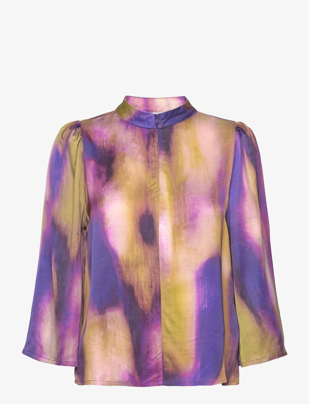 My Essential Wardrobe - MariaMW Blouse - langermede bluser - parachute purple aop - 0