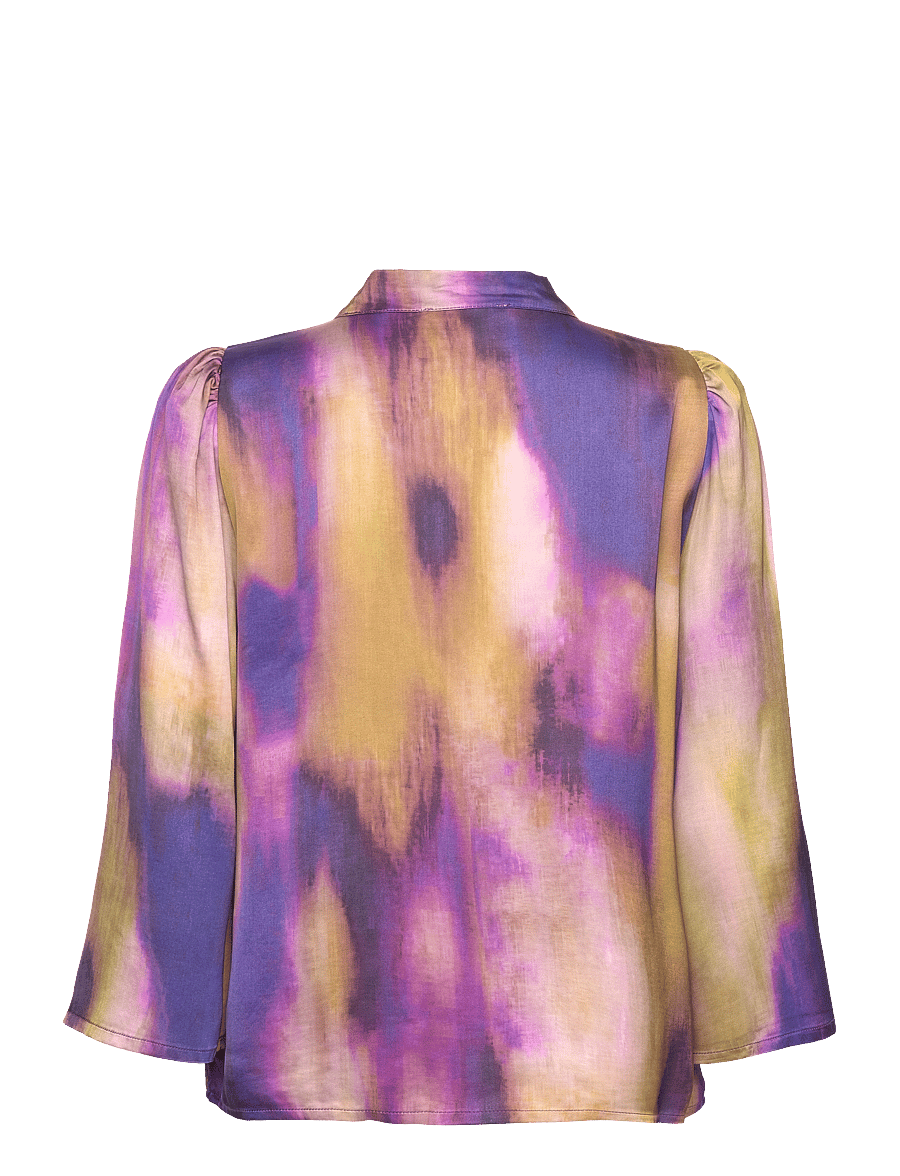 My Essential Wardrobe - MariaMW Blouse - långärmade blusar - parachute purple aop - 1