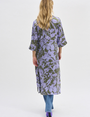 My Essential Wardrobe - MariaMW Long Shirt Dress - shirt dresses - languid lavender print - 5