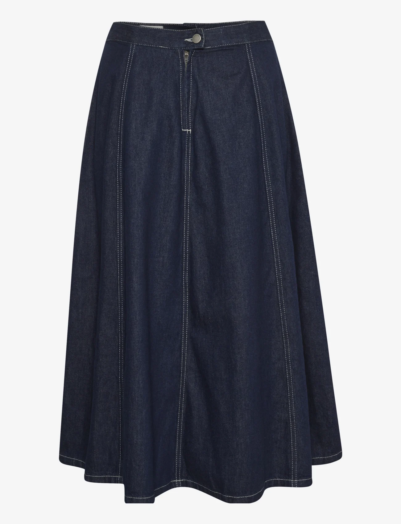 My Essential Wardrobe - MaloMW 143 Skirt - farkkuhameet - dark blue un-wash - 1