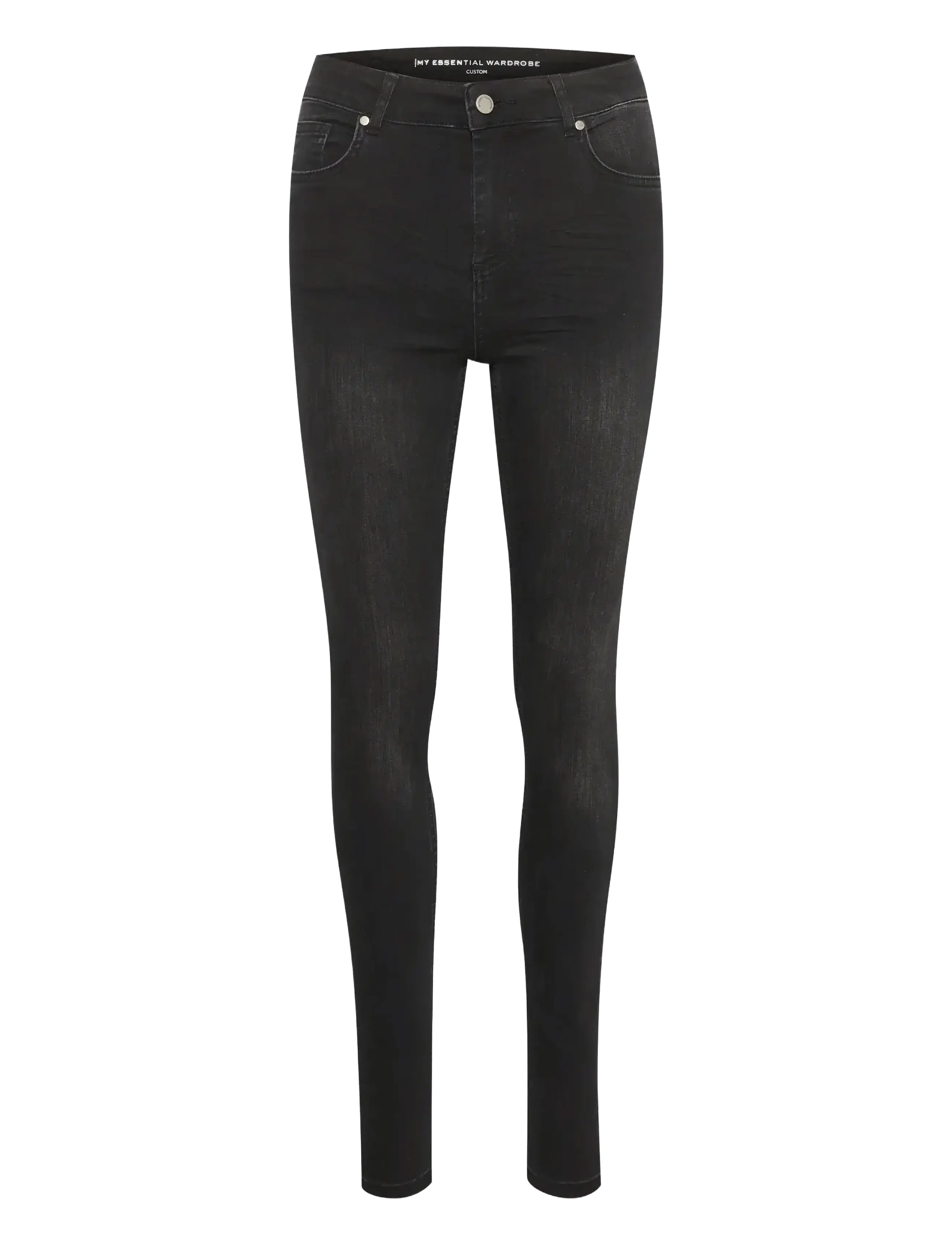 My Essential Wardrobe 39 THE NORA HIGH 100 SLIM Y - Kitsad teksad - BLACK WASH / black