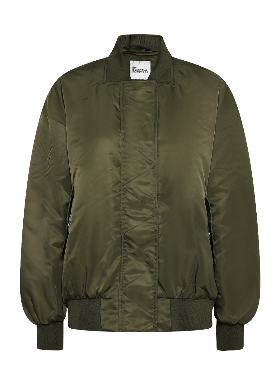 My Essential Wardrobe - HelgaMW Bomber Jacket - bomberjakid - olive night - 0