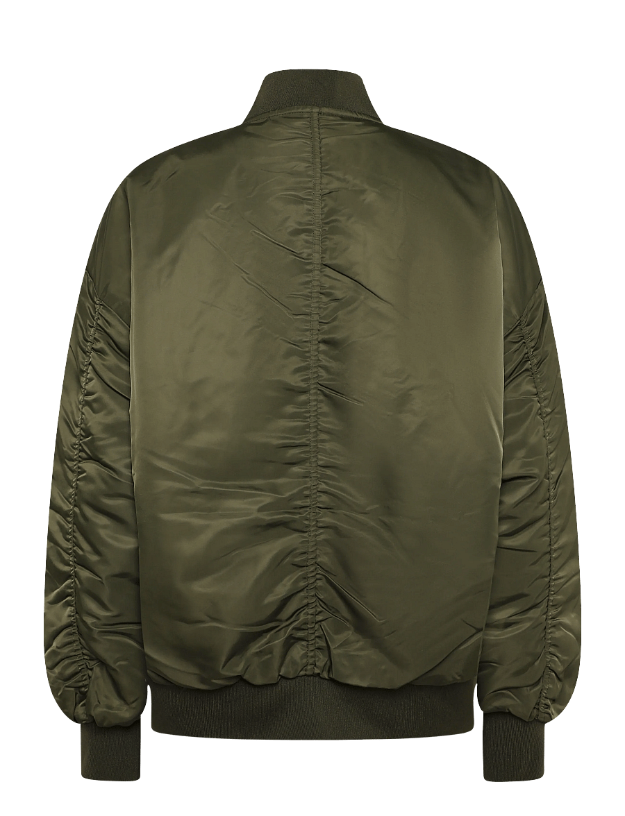 My Essential Wardrobe - HelgaMW Bomber Jacket - bomberjakid - olive night - 1