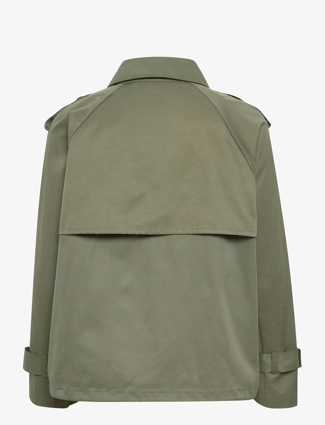 My Essential Wardrobe - MiraMW Short Trenchcoat - trenchcoats - dusty olive - 2
