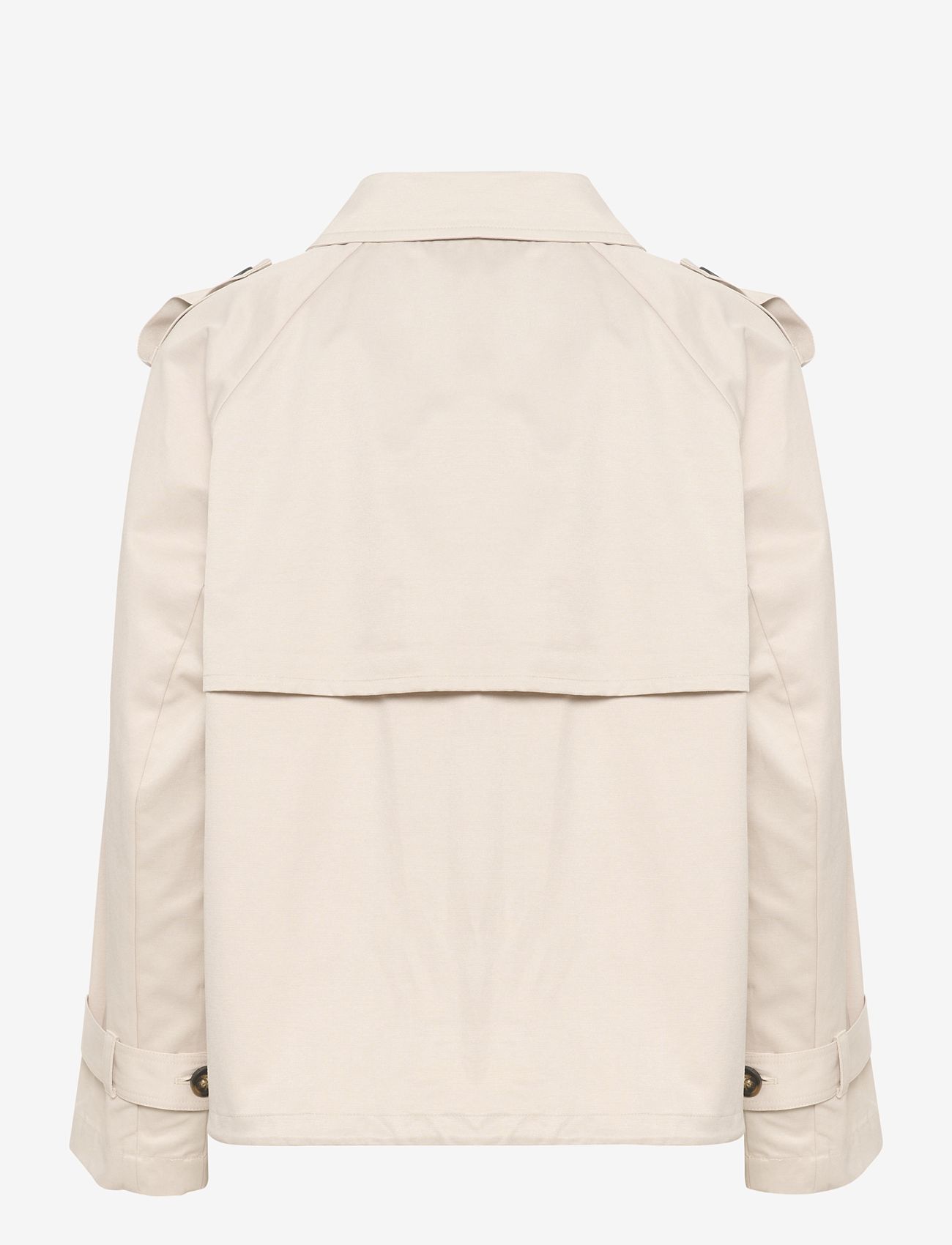 My Essential Wardrobe - MiraMW Short Trenchcoat - trench coats - oatmeal - 2