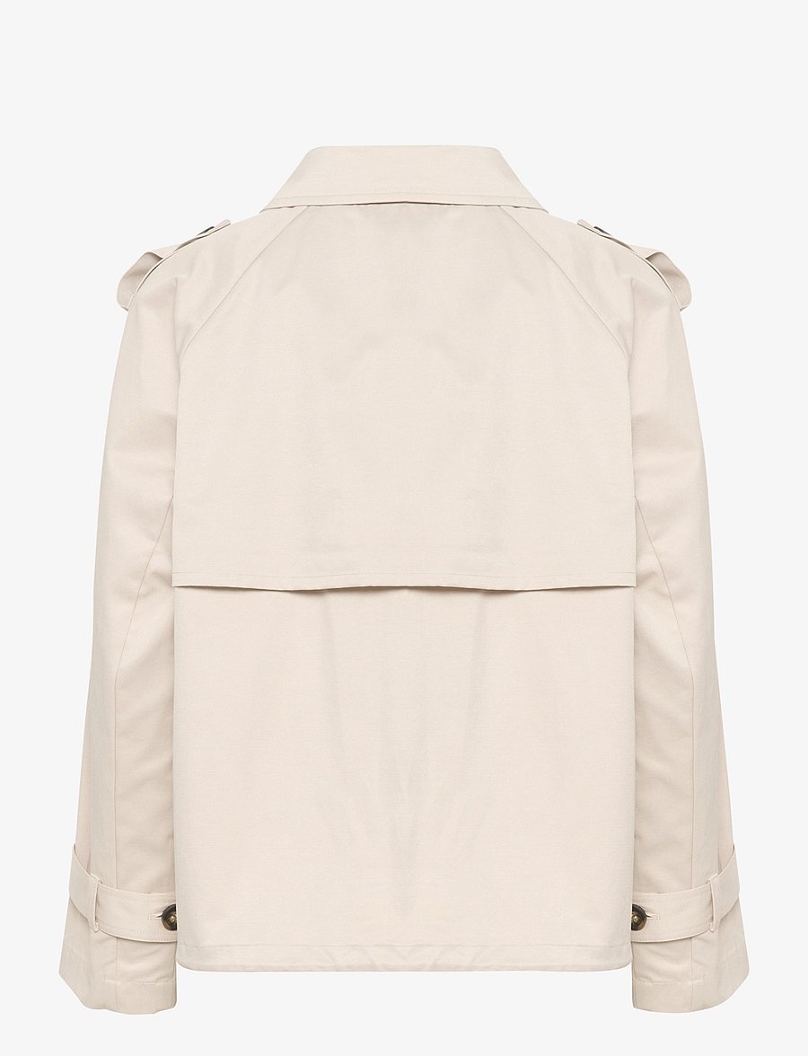 My Essential Wardrobe - MiraMW Short Trenchcoat - trenchcoats - oatmeal - 2