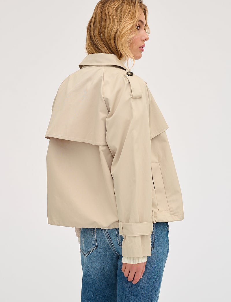 My Essential Wardrobe - MiraMW Short Trenchcoat - trenchcoats - oatmeal - 5