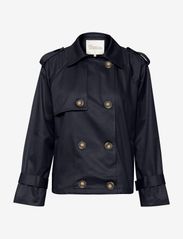 My Essential Wardrobe - MiraMW Short Trenchcoat - spring jackets - total eclipse - 0