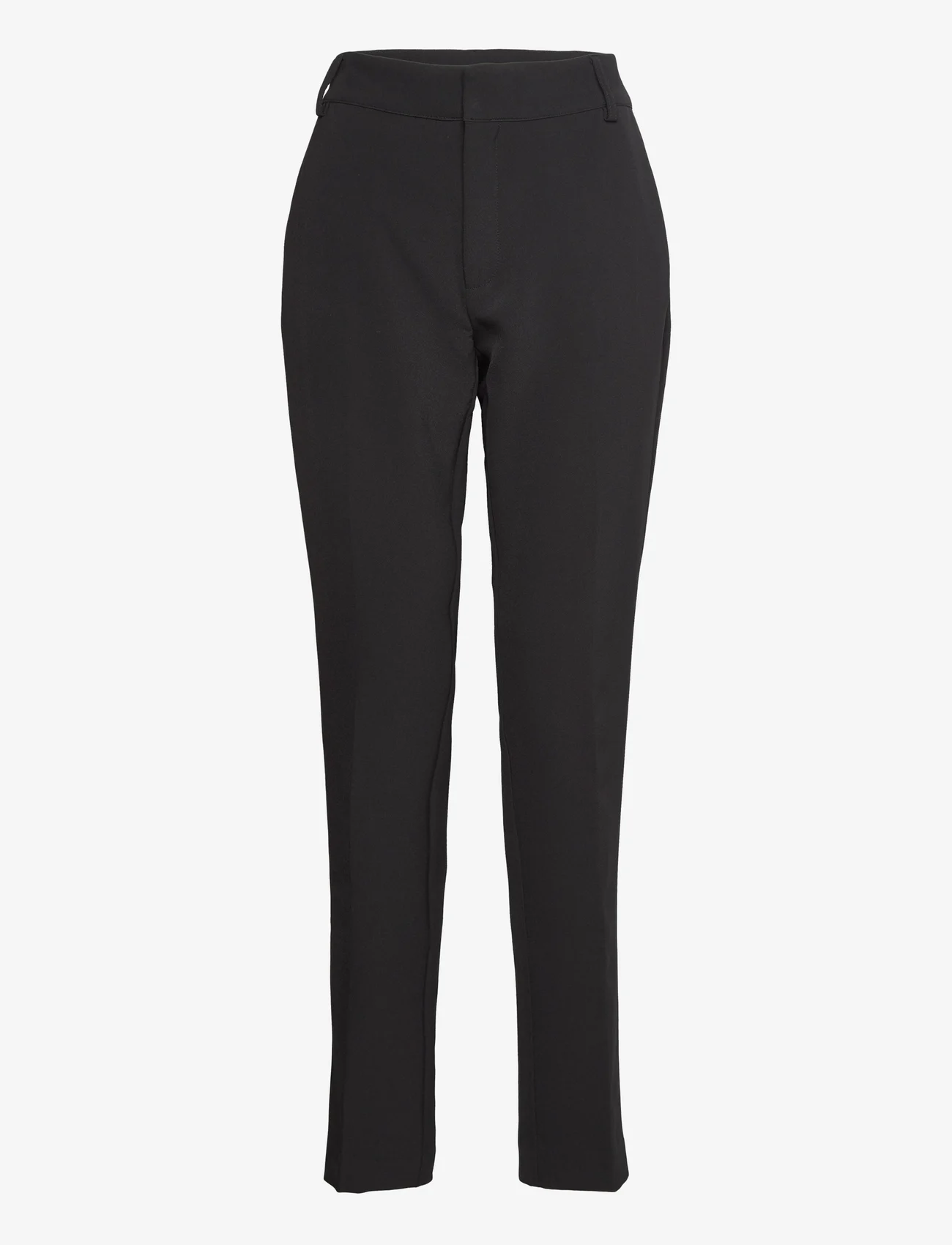My Essential Wardrobe - 26 THE TAILORED STRAIGHT PANT - dalykinio stiliaus kelnės - black - 0