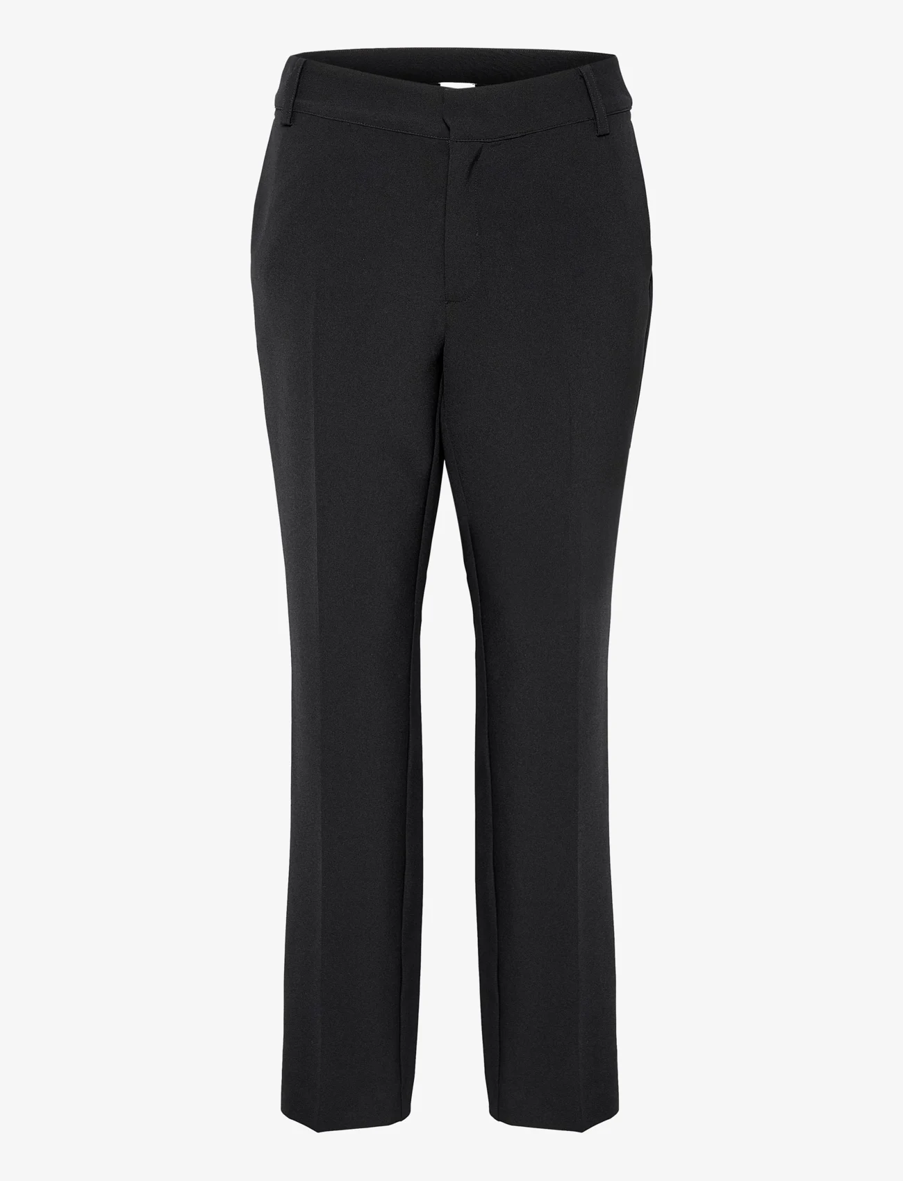 My Essential Wardrobe - 26 THE TAILORED STRAIGHT PANT - slim fit hosen - black - 0