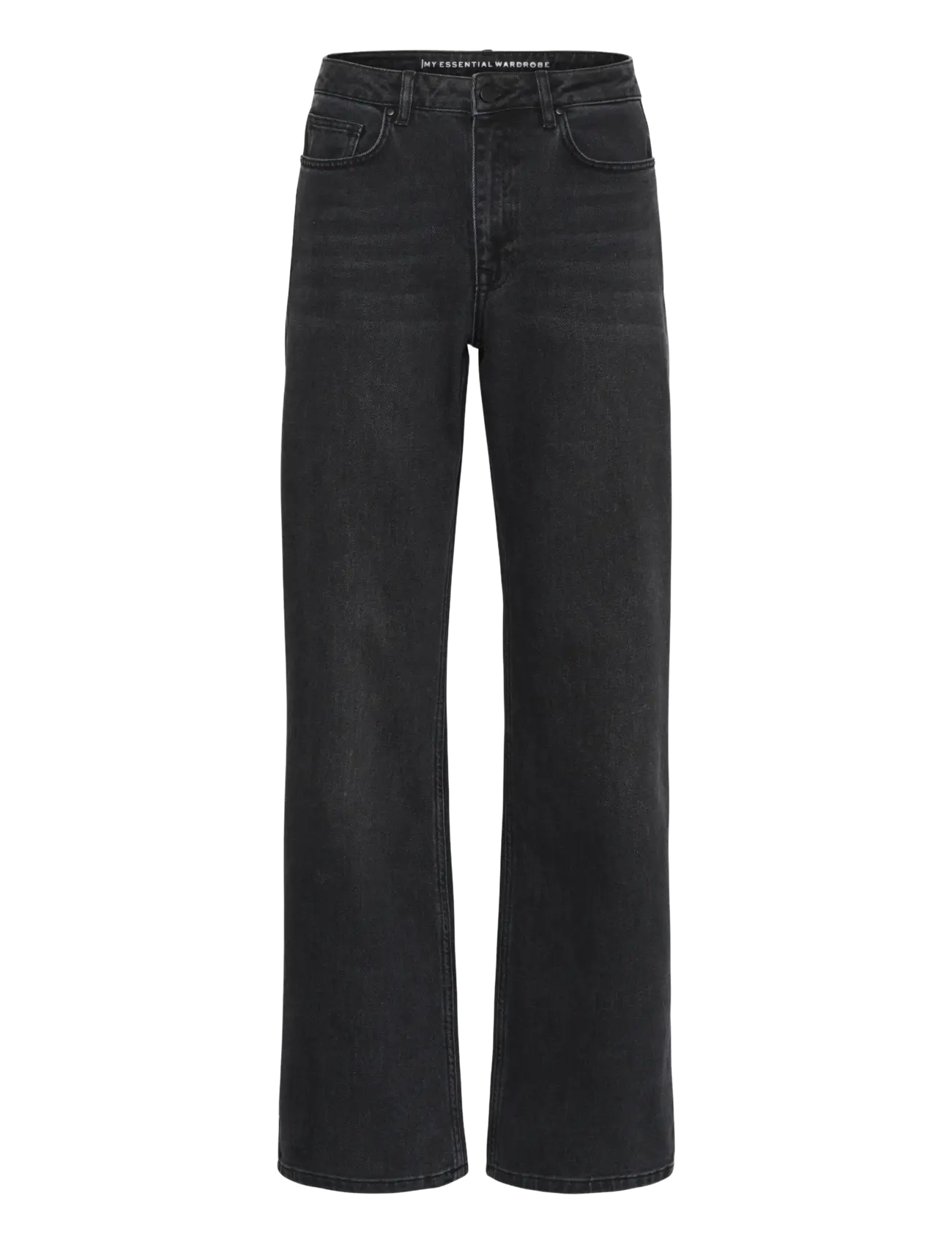 My Essential Wardrobe - JEANS WIDE 05 THE LOUIS 139 - hosen mit weitem bein - black retro wash - 1