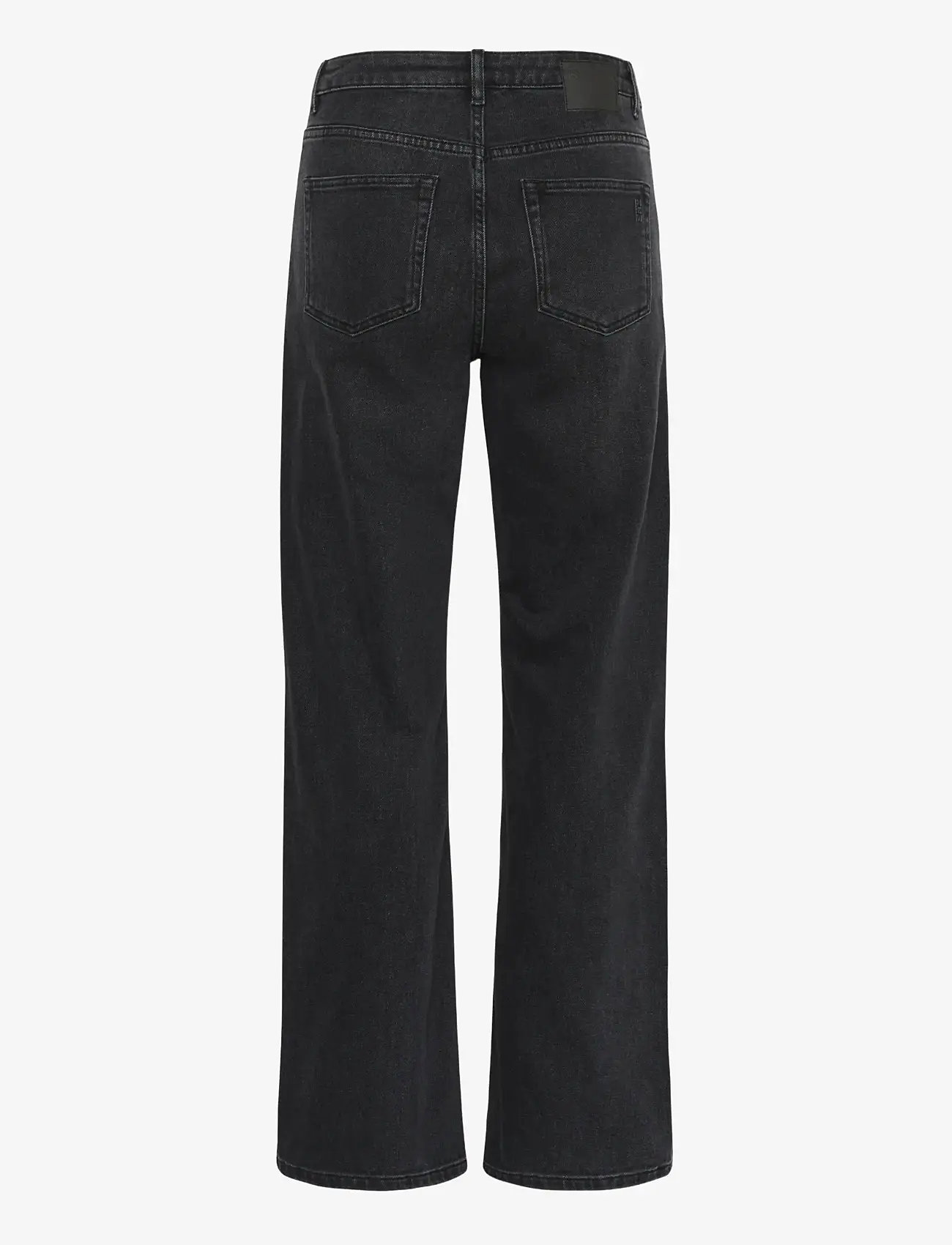 My Essential Wardrobe - 05 THE LOUIS 139 HIGH WIDE - hosen mit weitem bein - black retro wash - 2
