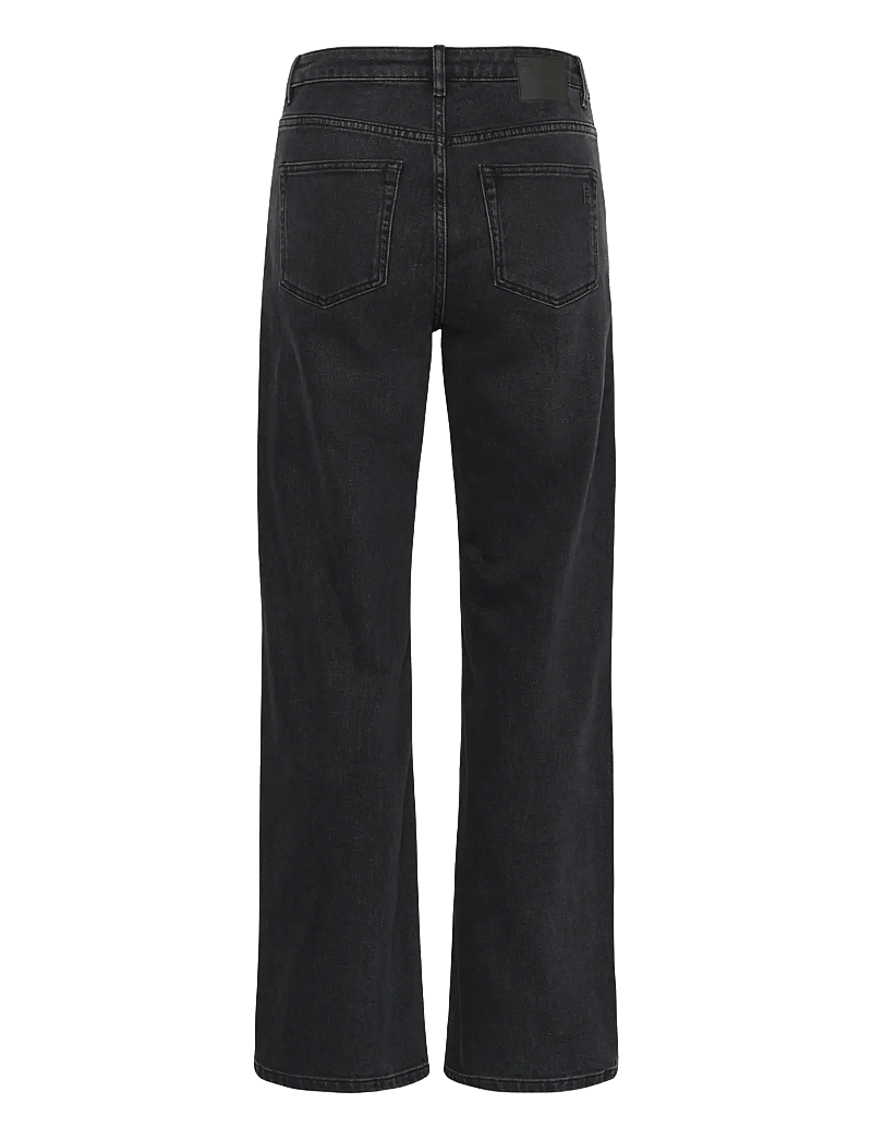 My Essential Wardrobe - 05 THE LOUIS 139 HIGH WIDE - hosen mit weitem bein - black retro wash - 2