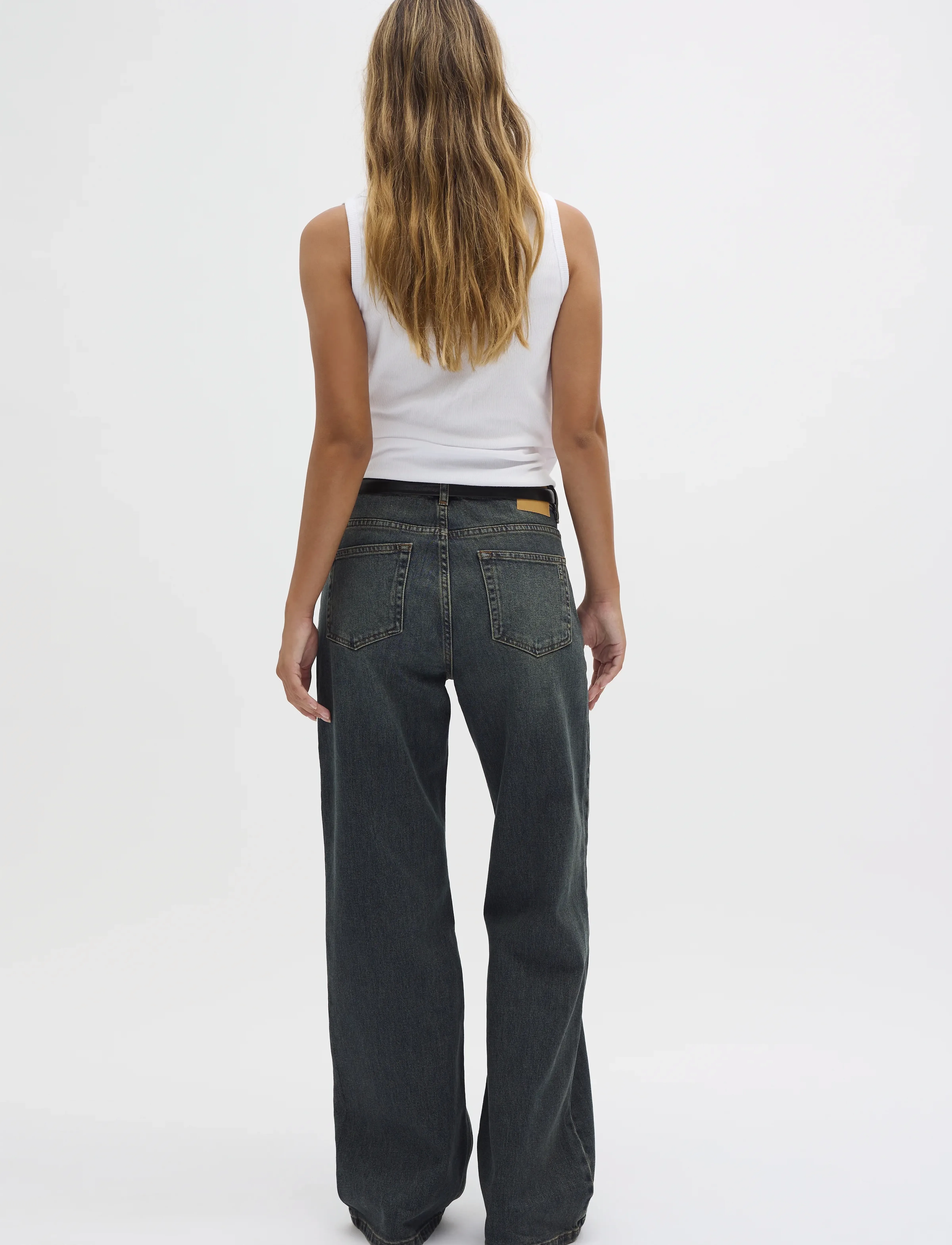 My Essential Wardrobe - JEANS WIDE 05 THE LOUIS 139 - hosen mit weitem bein - dark blue dirty wash - 4