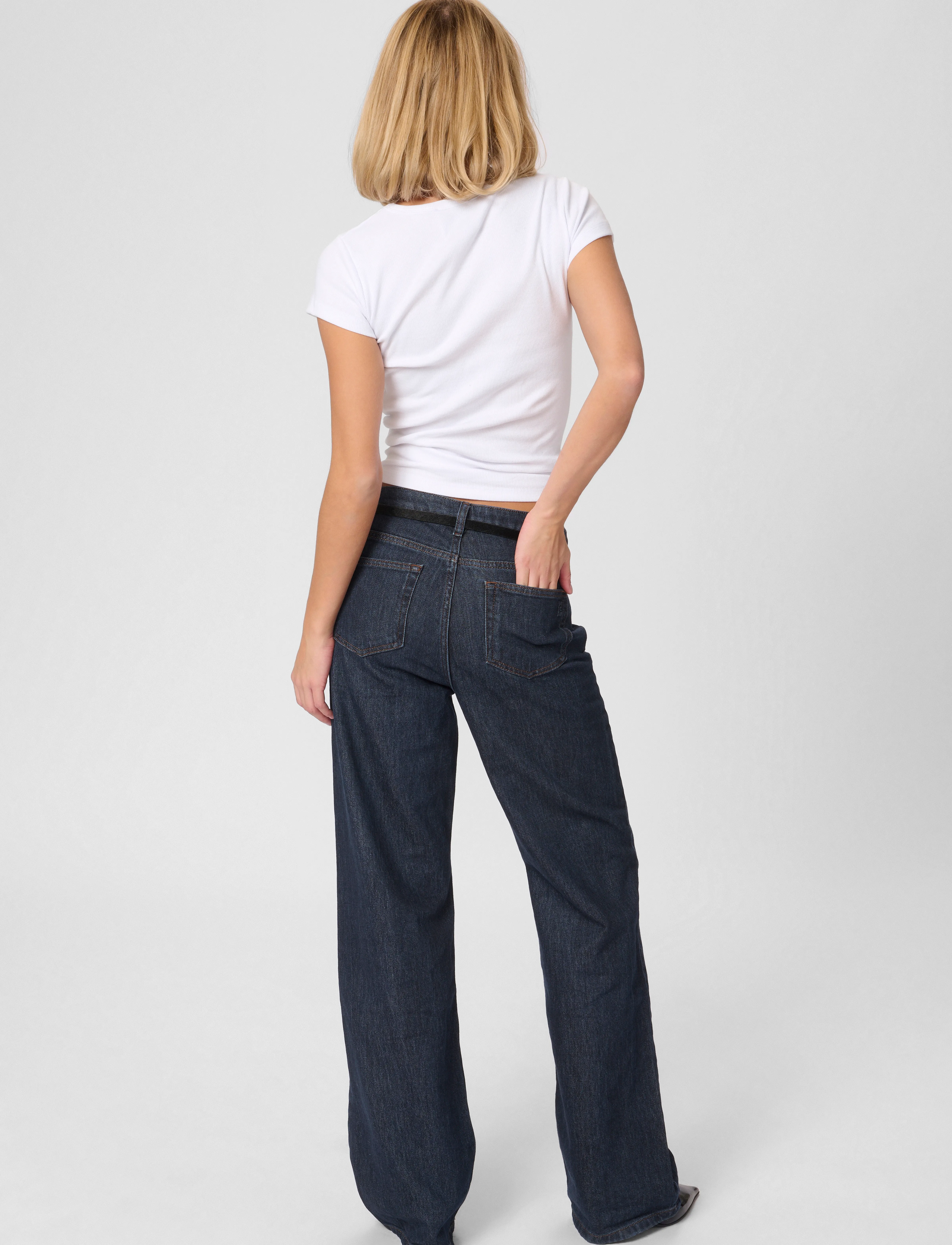 My Essential Wardrobe - JEANS WIDE 05 THE LOUIS 139 - herbstersparnisse - dark blue un-wash - 4