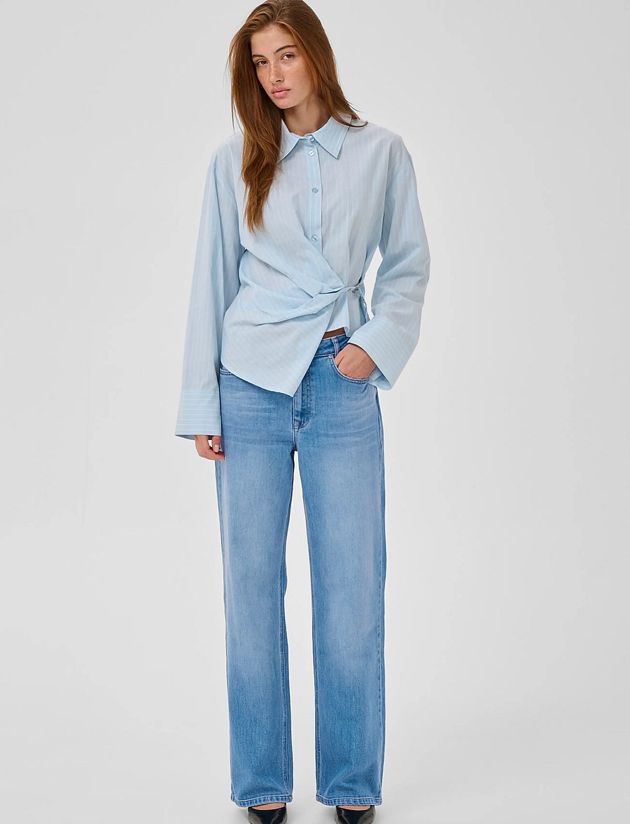 My Essential Wardrobe - JEANS WIDE 05 THE LOUIS 139 - laia säärega teksad - light blue vintage wash - 3