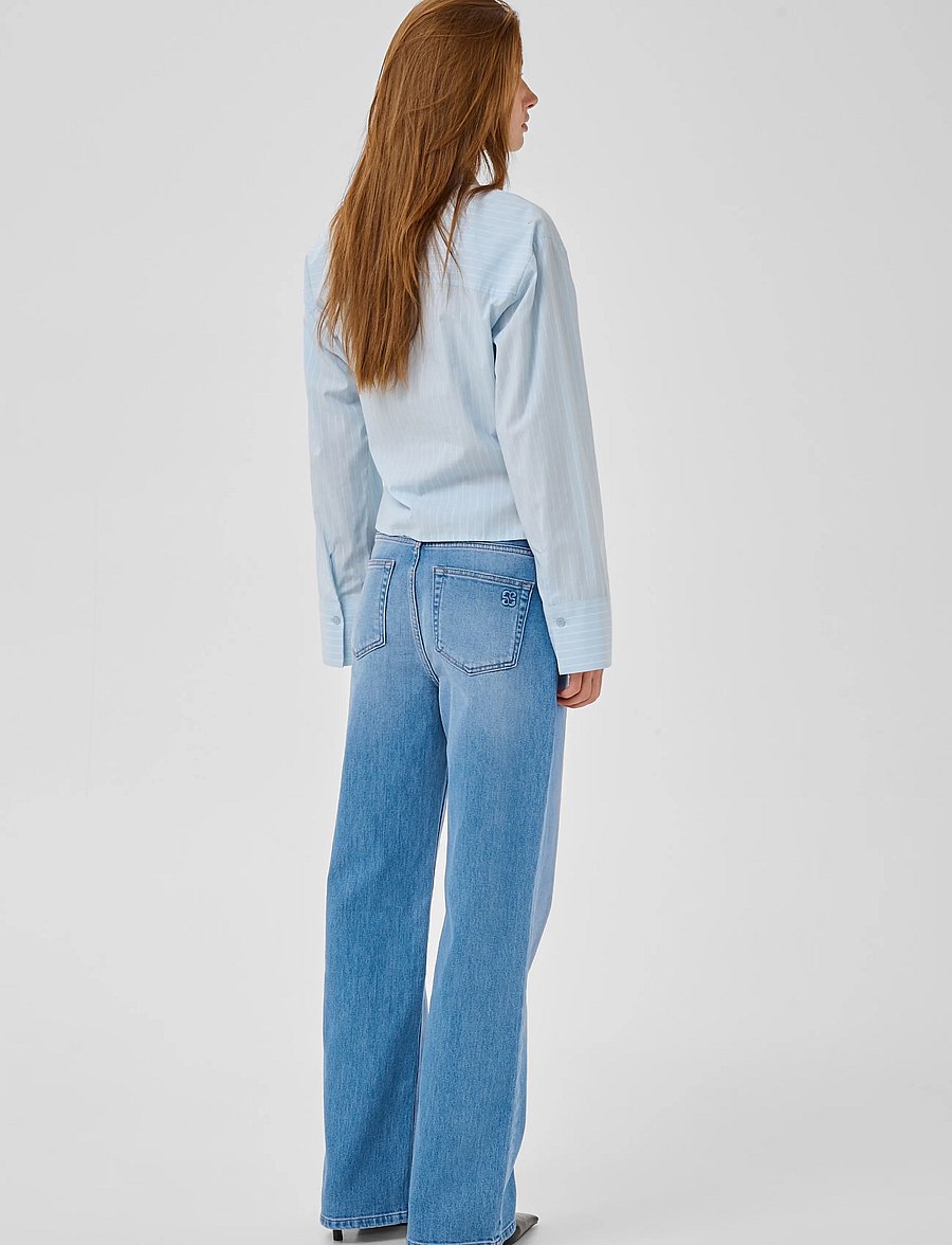 My Essential Wardrobe - JEANS WIDE 05 THE LOUIS 139 - laia säärega teksad - light blue vintage wash - 4