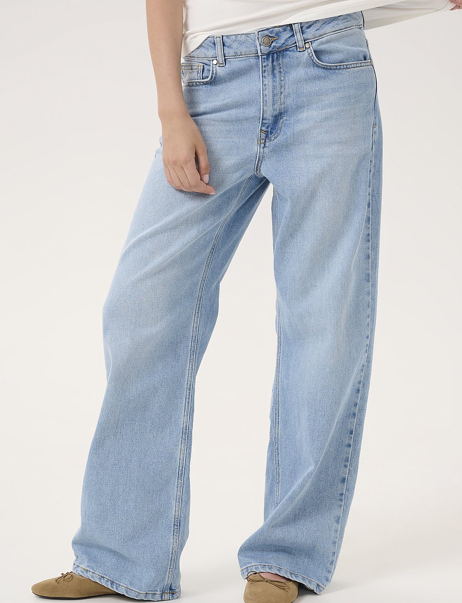 My Essential Wardrobe - JEANS WIDE 05 THE LOUIS 139 - laia säärega teksad - light blue wash - 0