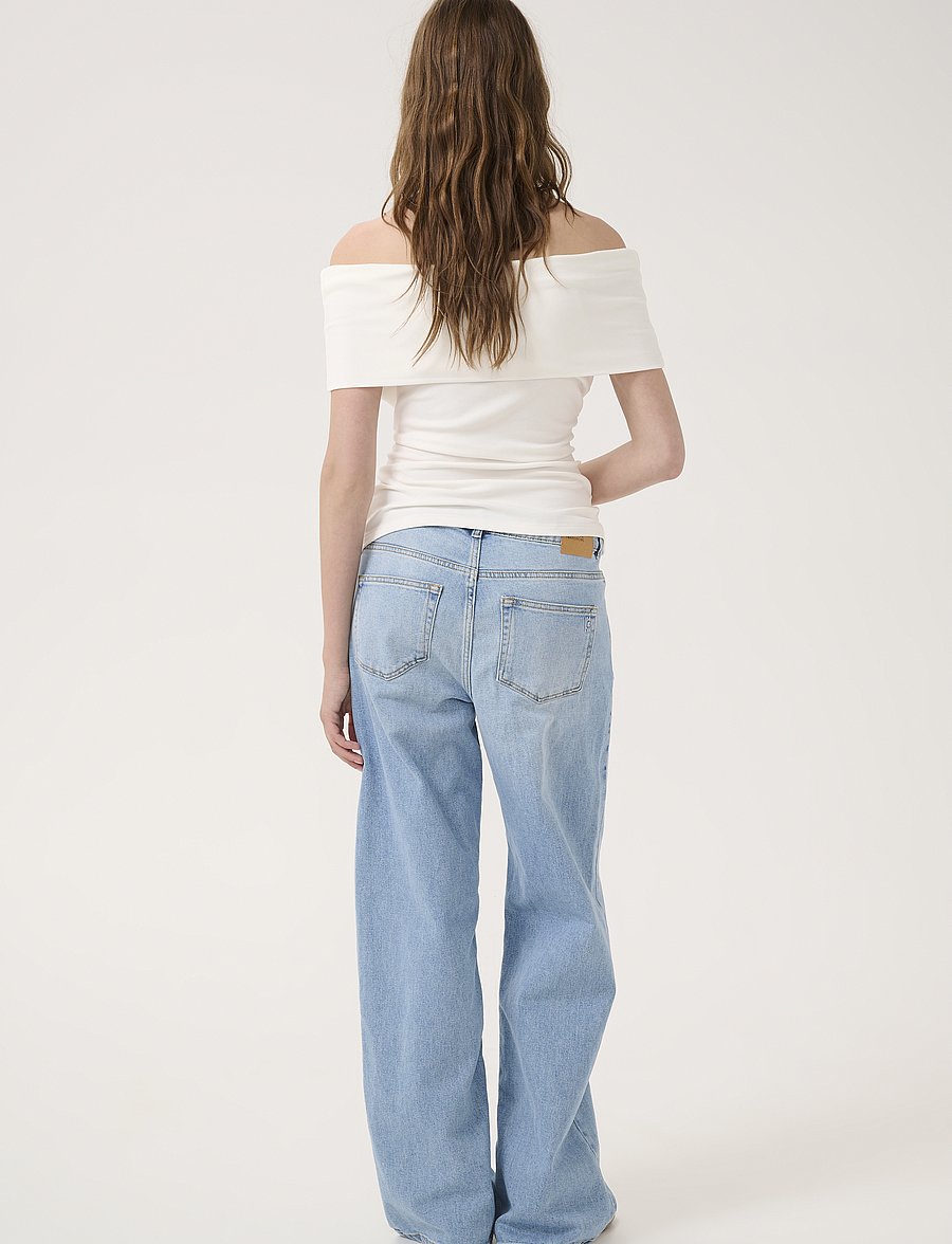 My Essential Wardrobe - JEANS WIDE 05 THE LOUIS 139 - laia säärega teksad - light blue wash - 4