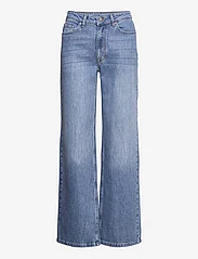 My Essential Wardrobe - 35 THE LOUIS 139 HIGH WIDE Y - jeans met wijde pijpen - medium blue retro wash - 0