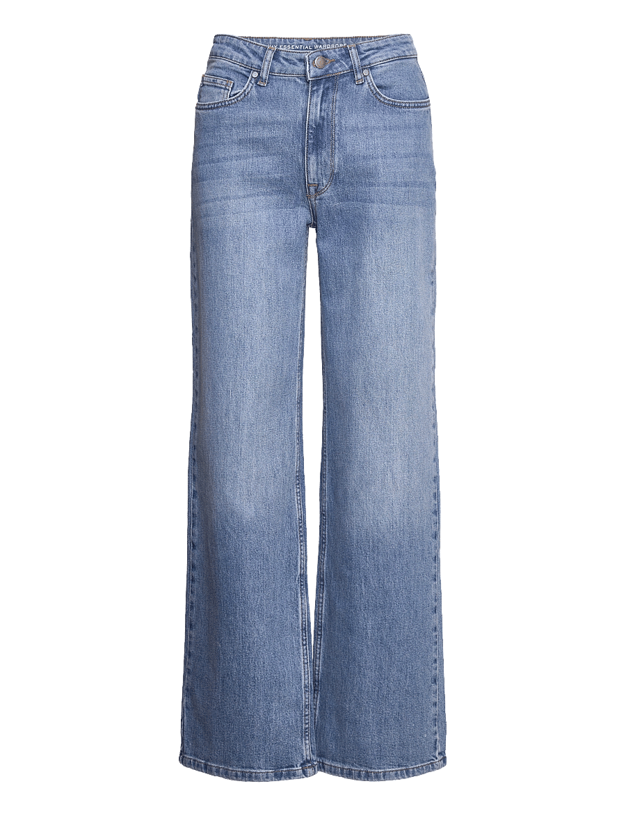My Essential Wardrobe - JEANS WIDE 05 THE LOUIS 139 - hosen mit weitem bein - medium blue retro wash - 1