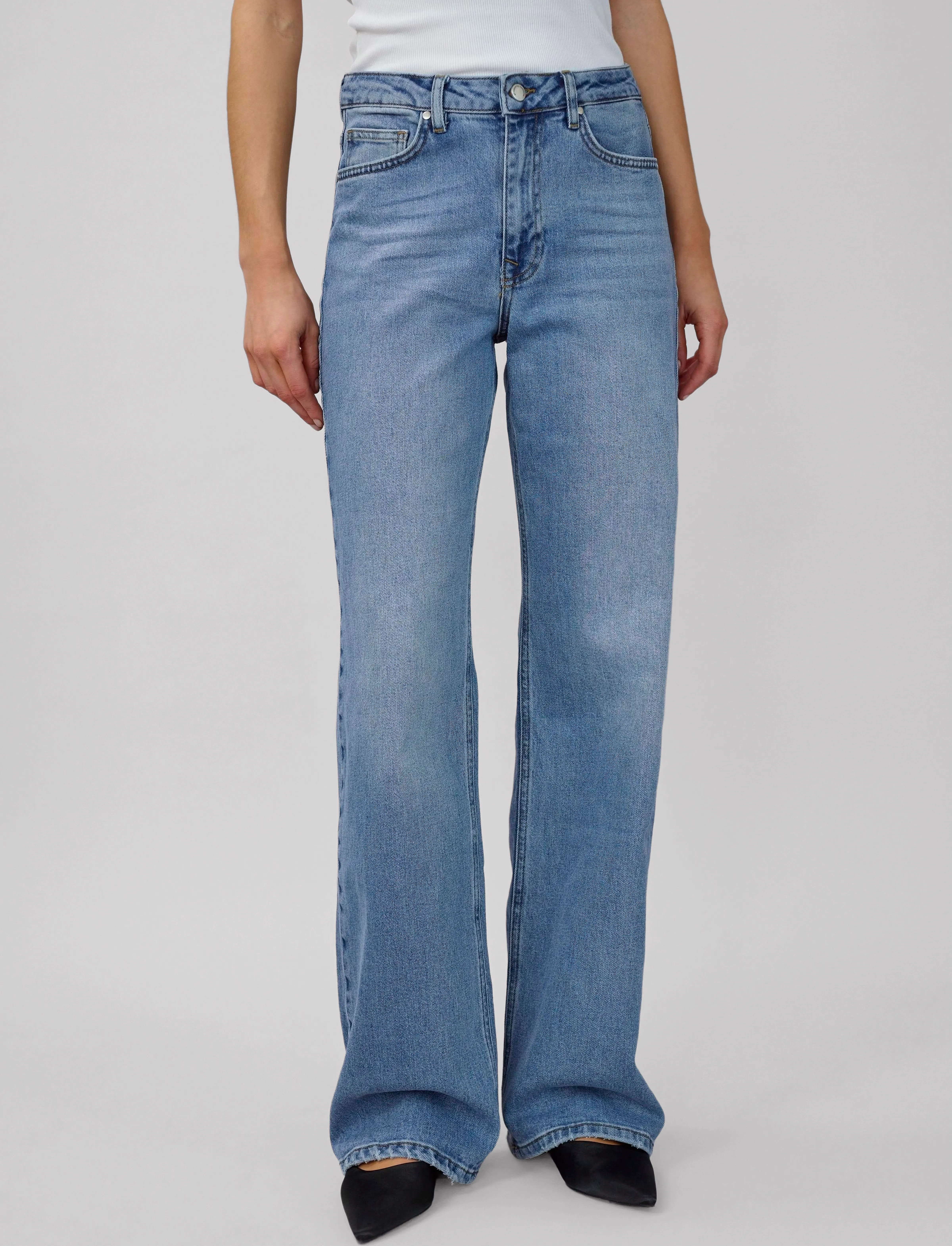My Essential Wardrobe - JEANS WIDE 05 THE LOUIS 139 - vida jeans - medium blue retro wash - 0