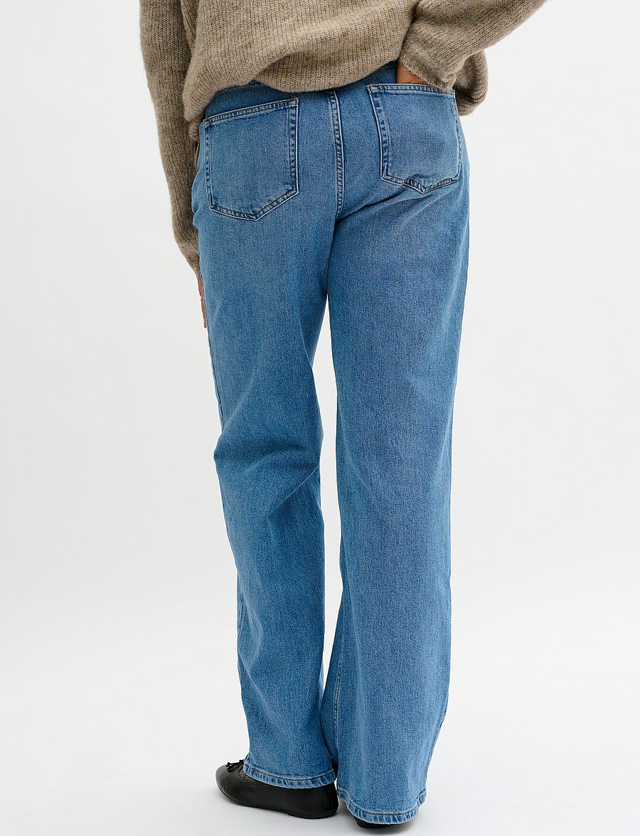 My Essential Wardrobe - JEANS WIDE 05 THE LOUIS 139 - hosen mit weitem bein - medium blue retro wash - 5