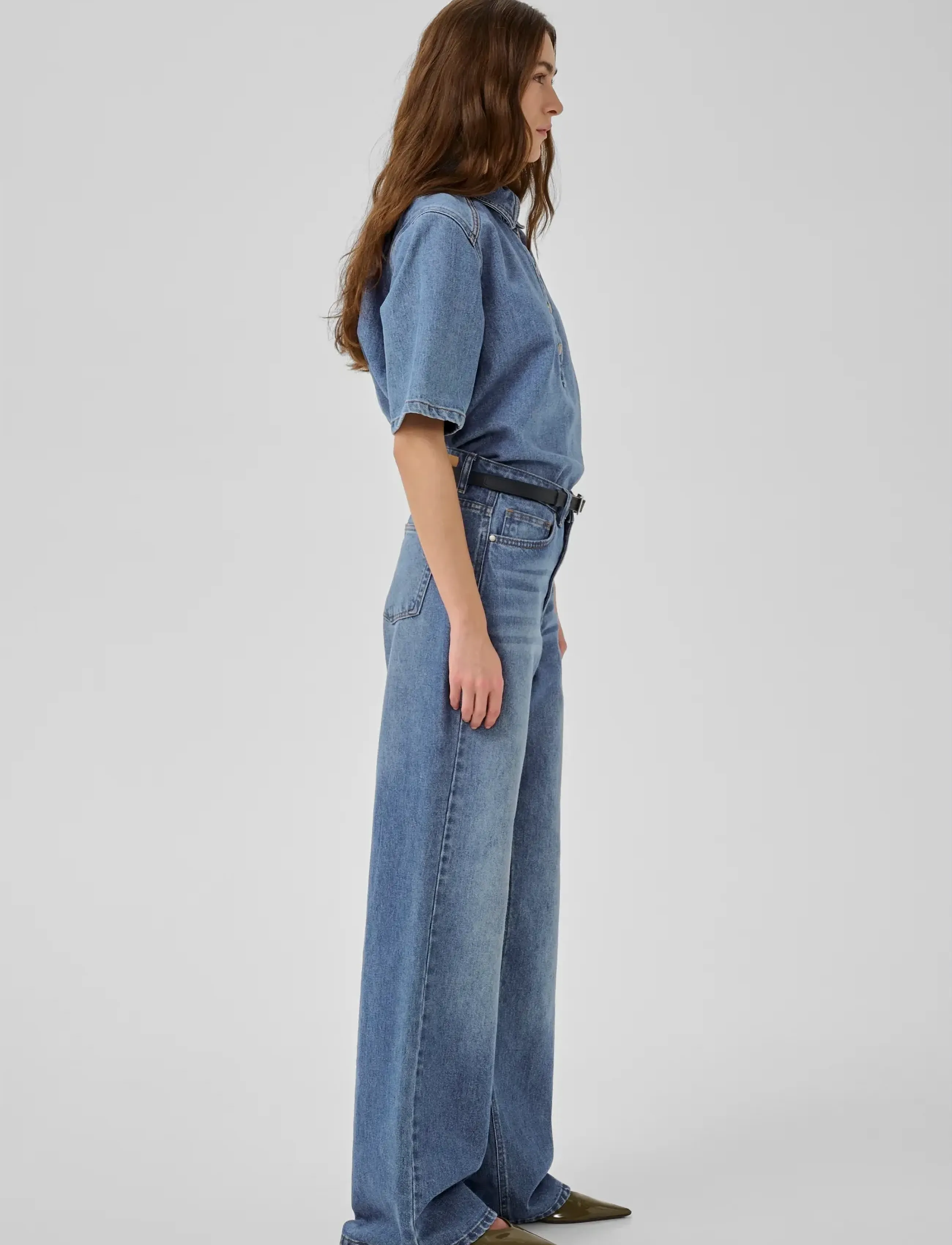 My Essential Wardrobe - JEANS WIDE 05 THE LOUIS 139 - platūs džinsai - medium blue wash - 5