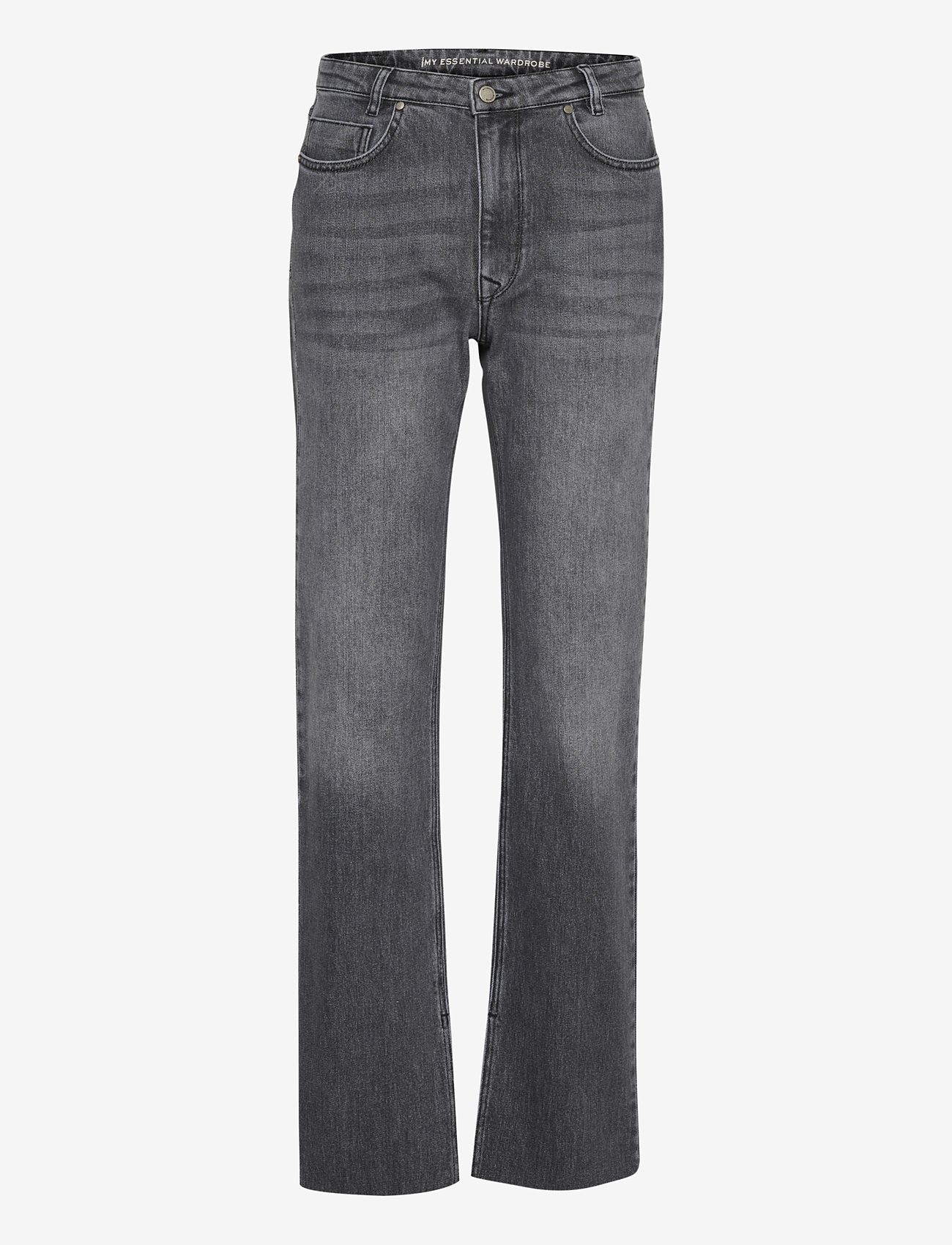 My Essential Wardrobe - DaisyMW 139 High Straight Slit - straight jeans - dark grey retro wash - 1