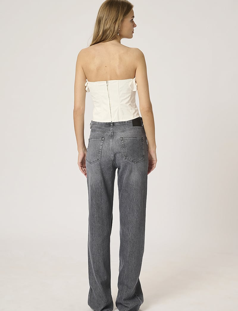 My Essential Wardrobe - DaisyMW 139 High Straight Slit - raka jeans - dark grey retro wash - 4