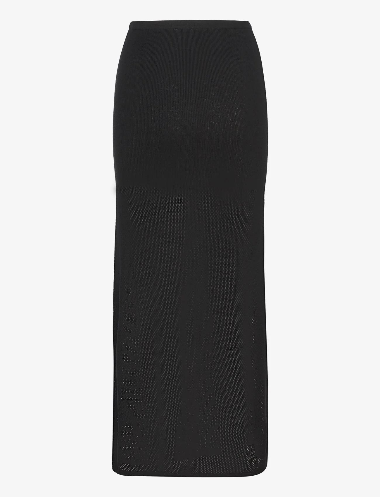 My Essential Wardrobe - AvaMW Knit Skirt - maxi nederdele - black - 1
