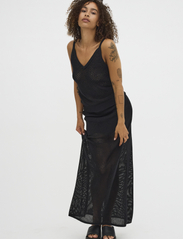 My Essential Wardrobe - AvaMW Knit Skirt - lange rokken - black - 3