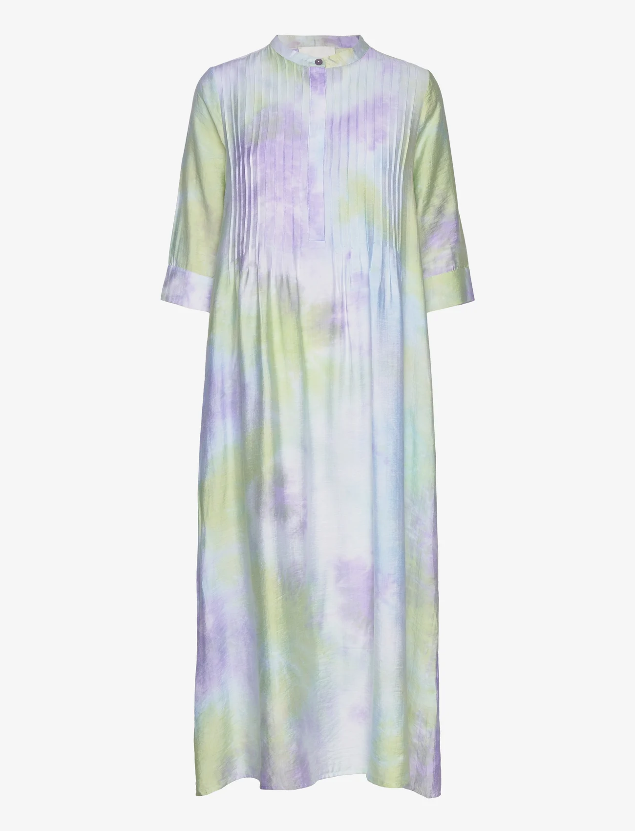 My Essential Wardrobe - MillerMW Flora Long dress - skjortekjoler - languid lavender tie dye - 0